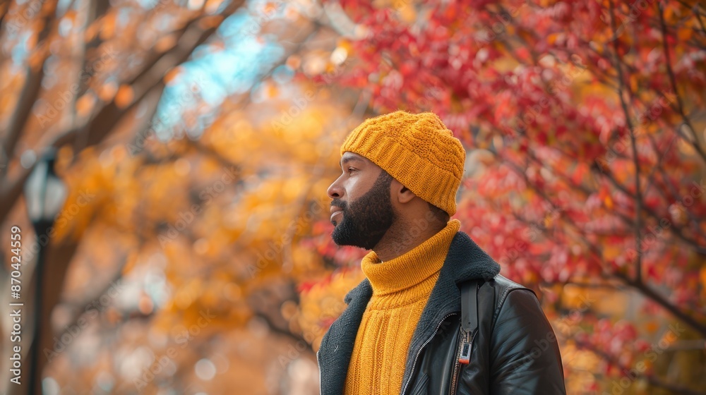 The man in autumn fashion The man in autumn fashion