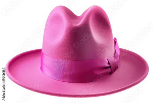 Pink hat isolated on transparent background