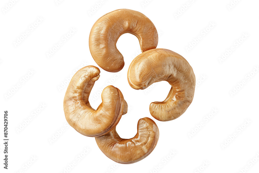 Roasted cashew isolated on transparent background Roasted cashew isolated on transparent background
