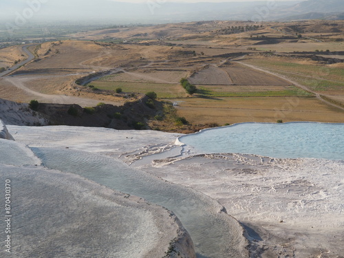 Fototapeta Naklejka Na Ścianę i Meble -  Pamukkale, cotton castle with thermal spring water , Turkey