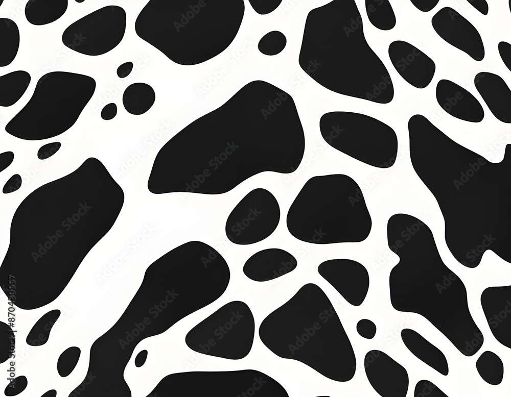 Black and white Cow Spot Texture pattern Black and white Cow Spot Texture pattern