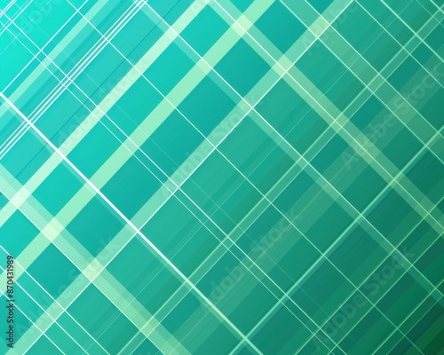 Green and blue background, grid pattern, flat design illustration