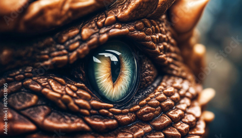 Dragon's eye. Eye of a fantastic dragon close-up © Alex Puhovoy
