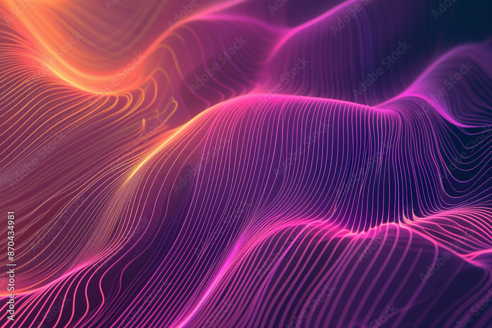 Abstract Colorful energetic line background wallpaper design