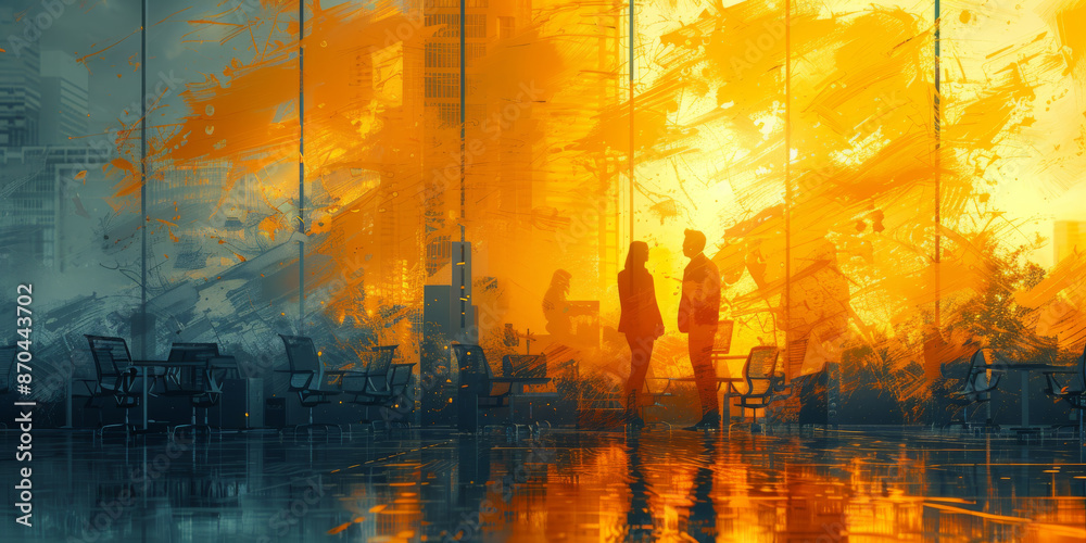 team of business people working together in the office, teamwork background banner, double exposure team of business people working together in the office, teamwork background banner, double exposure