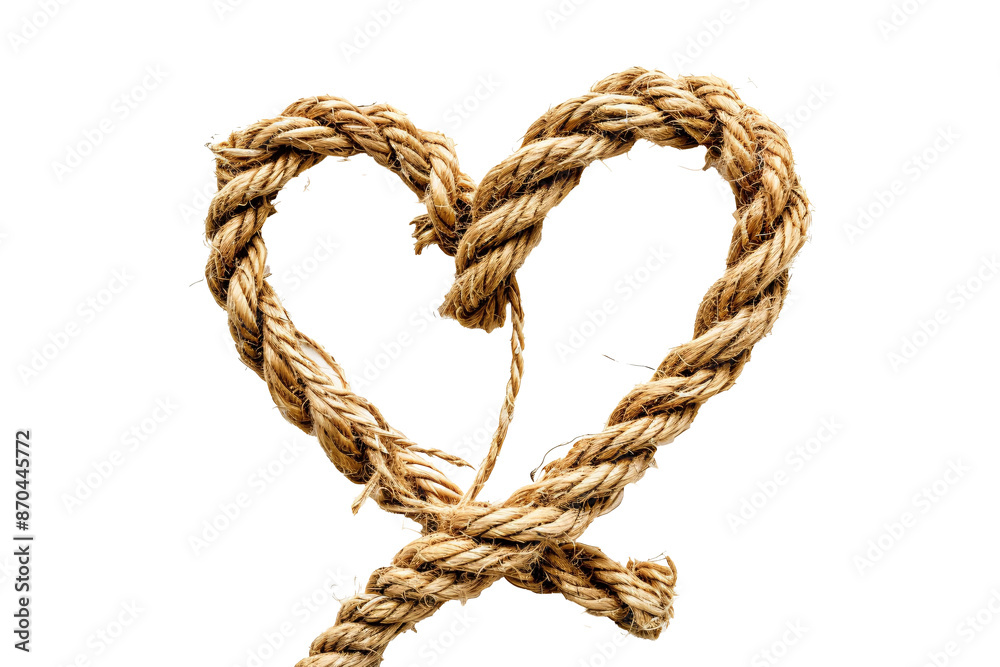 a rope in the shape of a heart a rope in the shape of a heart