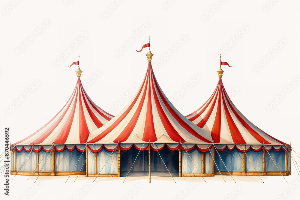 Circus Tent Isolated. 3D rendering
Circus Tent Isolated. 3D rendering