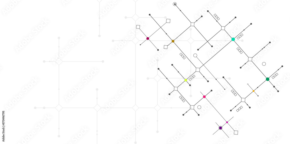 Abstract vector texture with dots and lines. Network technology and Connection concept. Abstract vector texture with dots and lines. Network technology and Connection concept.