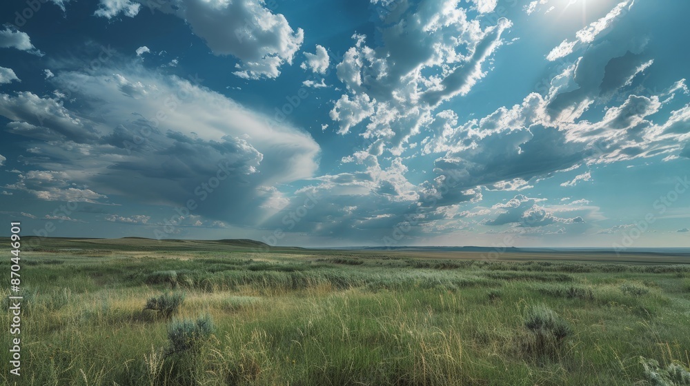 Clouds obscure the sun, casting a cool, comforting shade upon the land. Clouds obscure the sun, casting a cool, comforting shade upon the land.