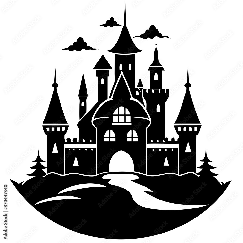 Obraz premium castle on the hill