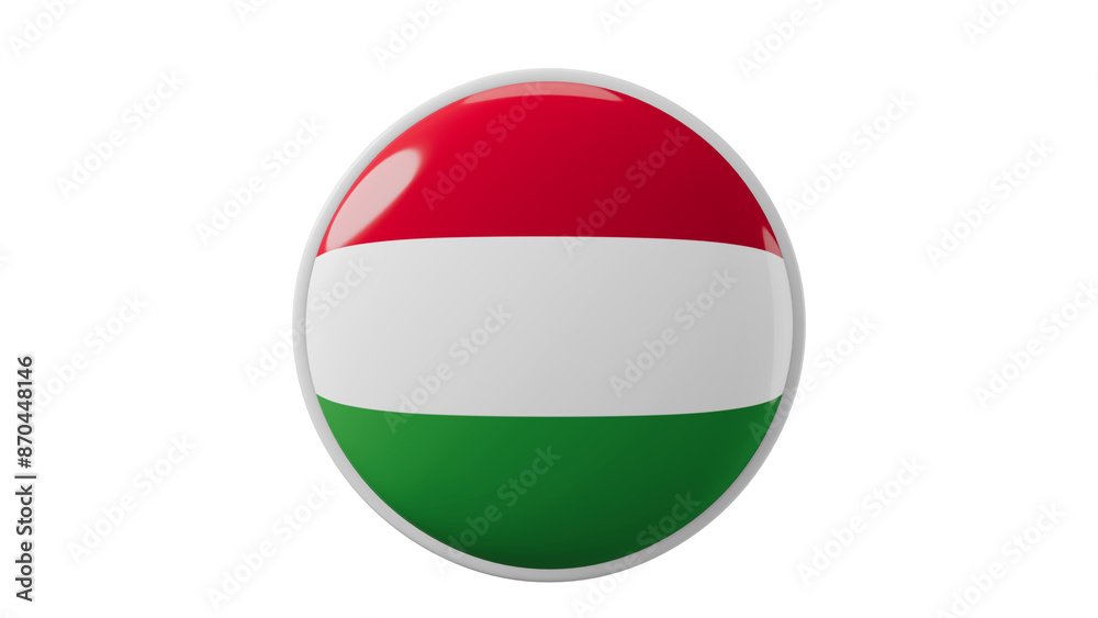 Hungary, hangarian Circle flag icon . Transparent backgound. 3d rendered with alpha channel. Round shape. Hungary, hangarian Circle flag icon . Transparent backgound. 3d rendered with alpha channel. Round shape.