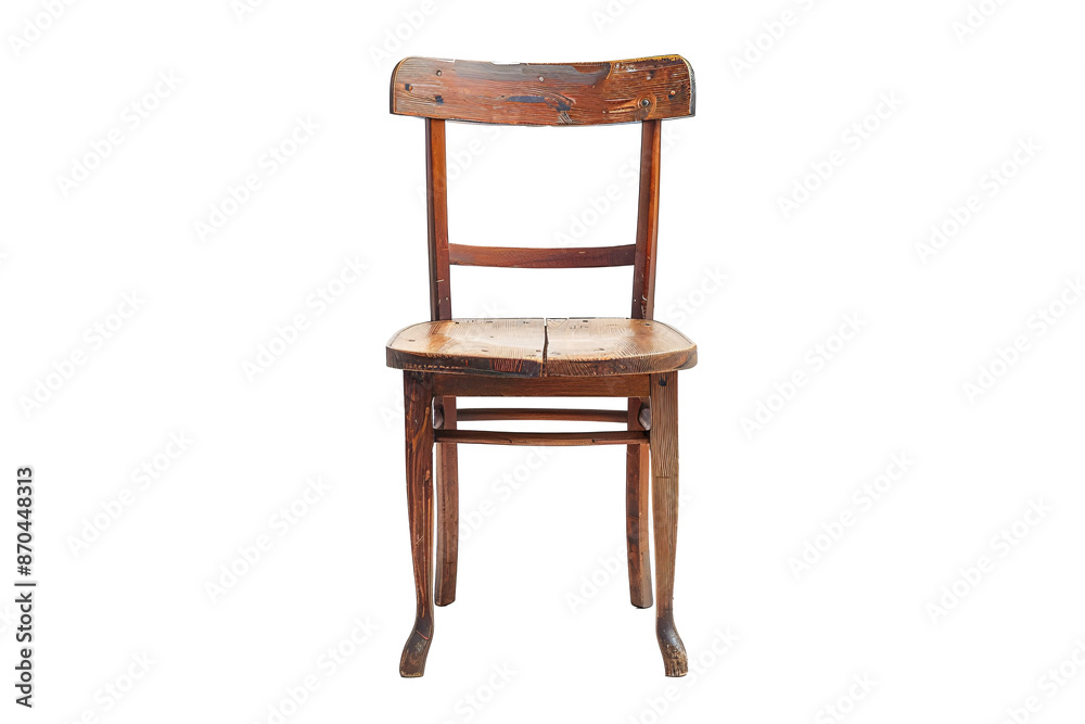 a wooden chair with a white background a wooden chair with a white background