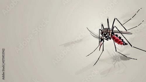 Dengue Awareness isolated with grey background  
