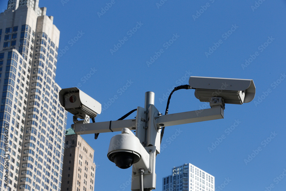 Security cameras in Manhattan. New York. USA. Security cameras in Manhattan. New York. USA.