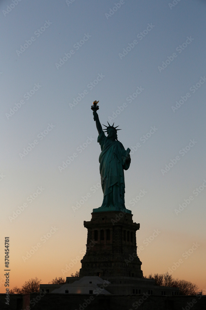 Statue of liberty at sunset. New York. USA. Statue of liberty at sunset. New York. USA.