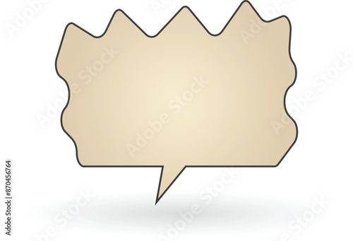 Speech bubble can be used as comic
