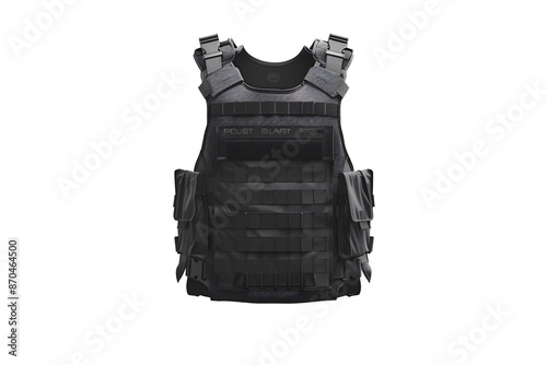 a black vest with multiple straps