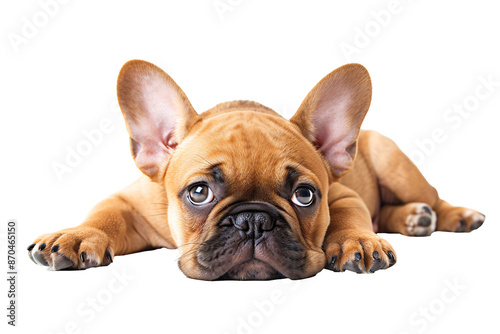 a dog lying on the floor