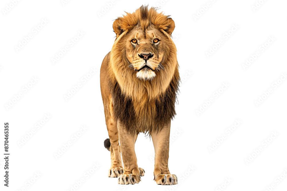 Obraz premium a lion standing on a white background