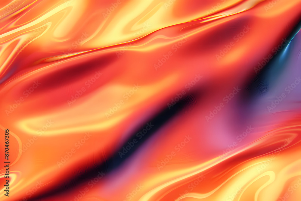 Obraz premium Abstract liquid gradient background in warm tones with subtle grainy texture