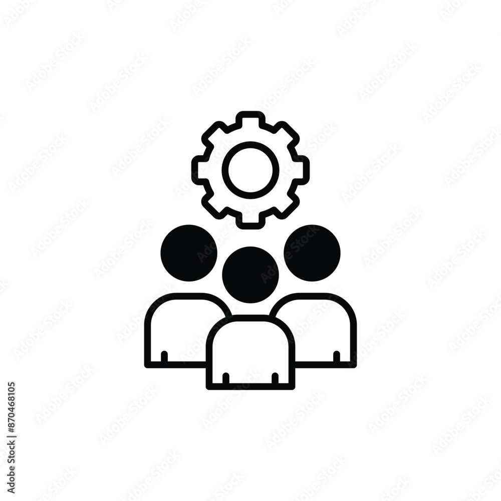 Team icon design with white background stock illustration Team icon design with white background stock illustration