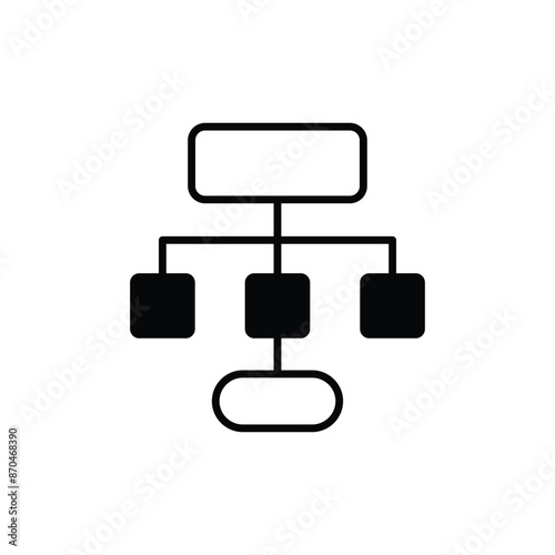 Diagram icon design with white background stock illustration
