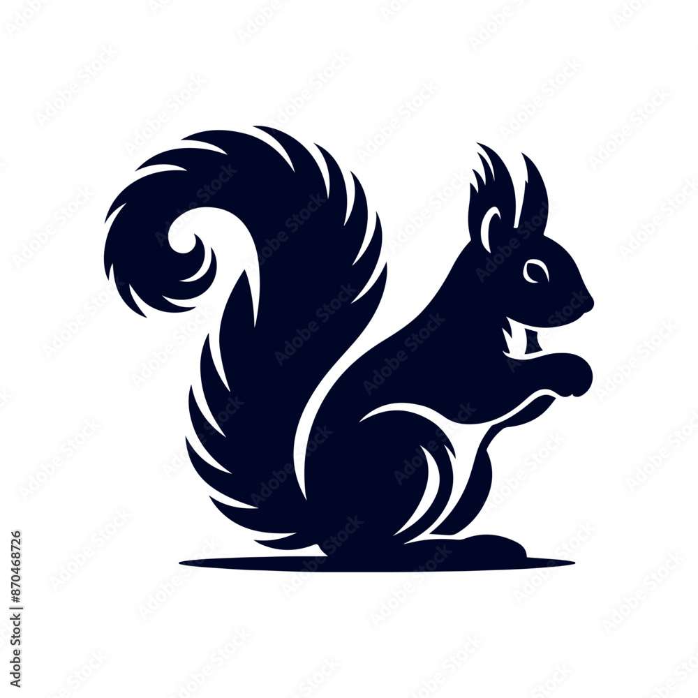 vector squirrel black silhouette icon design illustration template vector squirrel black silhouette icon design illustration template