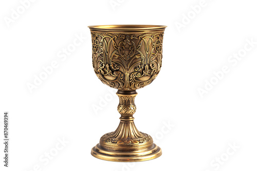 Obraz na płótnie a gold goblet with a design w salonie