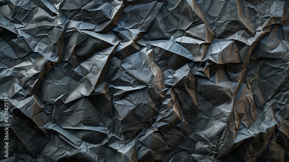 Black toner paper folded in a textured pattern and overlaid with a cool poster aesthetic. Black toner paper folded in a textured pattern and overlaid with a cool poster aesthetic.
