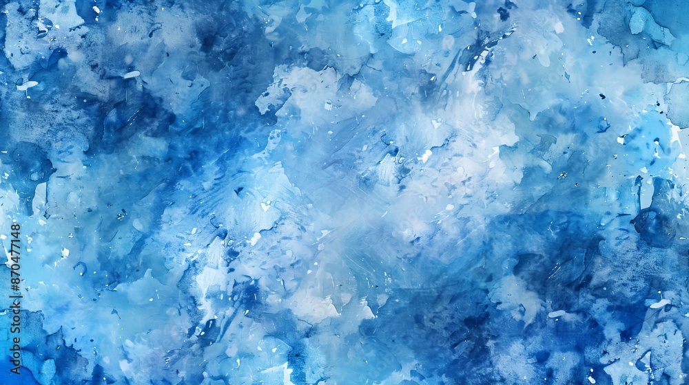 Ethereal blue watercolor texture evoking tranquility and creativity.