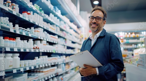 The pharmacist with clipboard photo