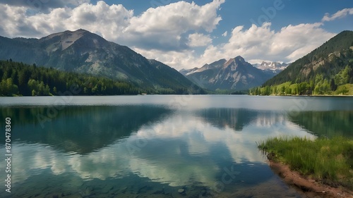 lake in the mountains