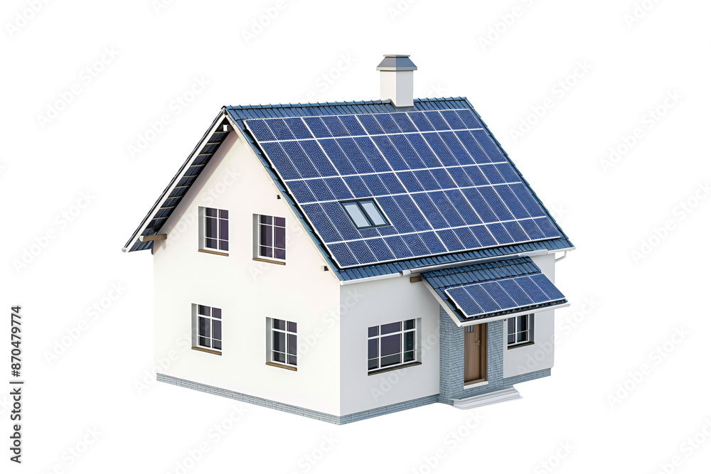 a house with solar panels on the roof a house with solar panels on the roof