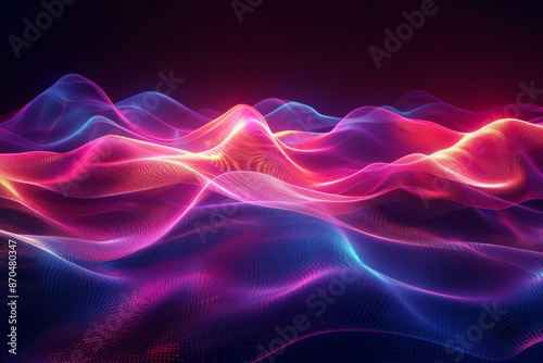 Abstract Wavy Pattern with Vibrant Colors © Rangga Bimantara