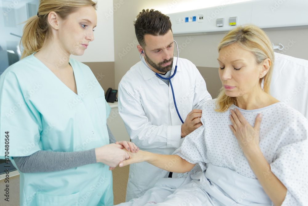 Fototapeta premium hospital services and health concept