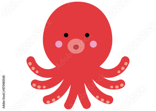 かわいいタコのイラスト