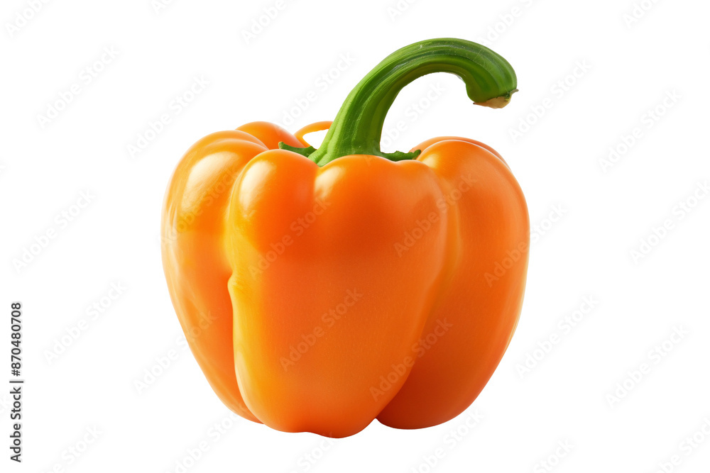 a close up of a bell pepper