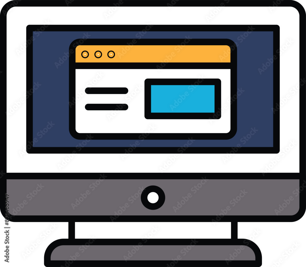 A computer monitor with a black and white screen A computer monitor with a black and white screen