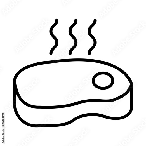 Smoked Meat line icon