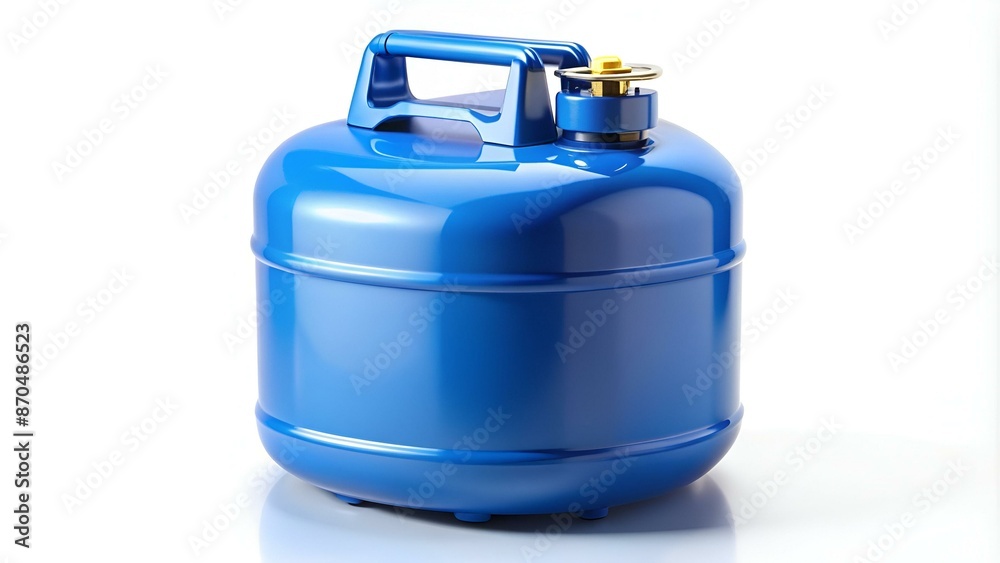 Blue gas container isolated on white background Blue gas container isolated on white background