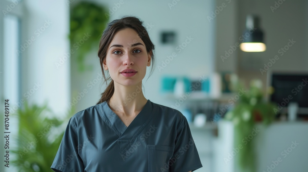 Modern Dental Practice with Female Medical Assistant Modern Dental Practice with Female Medical Assistant