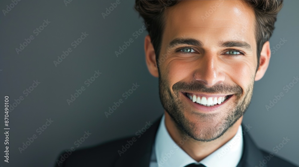 Executive Smiling During Successful Business Discussion Executive Smiling During Successful Business Discussion