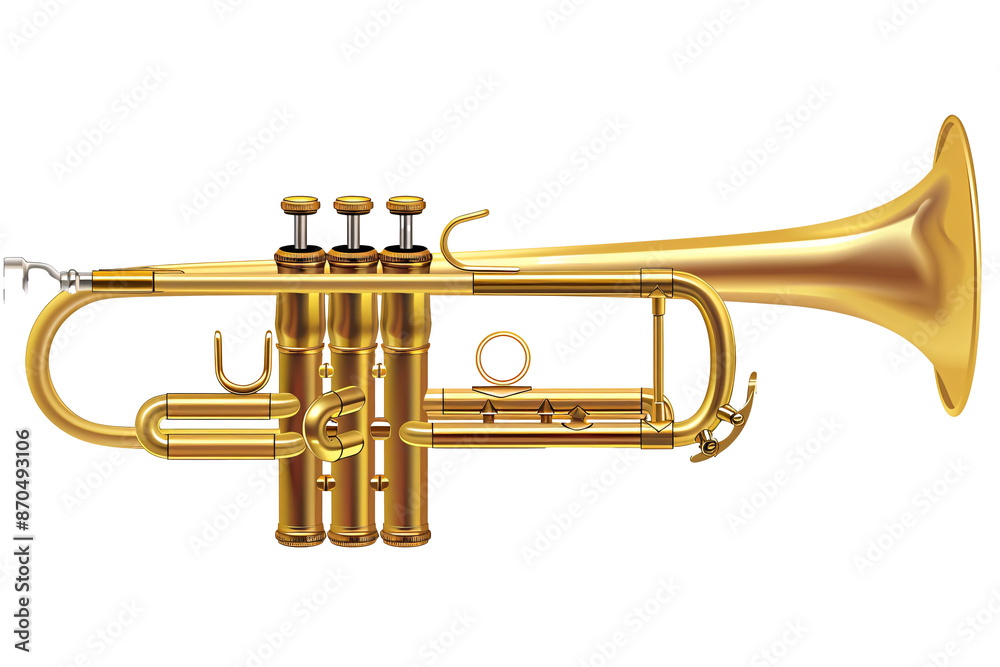 Fototapeta premium a close up of a trumpet