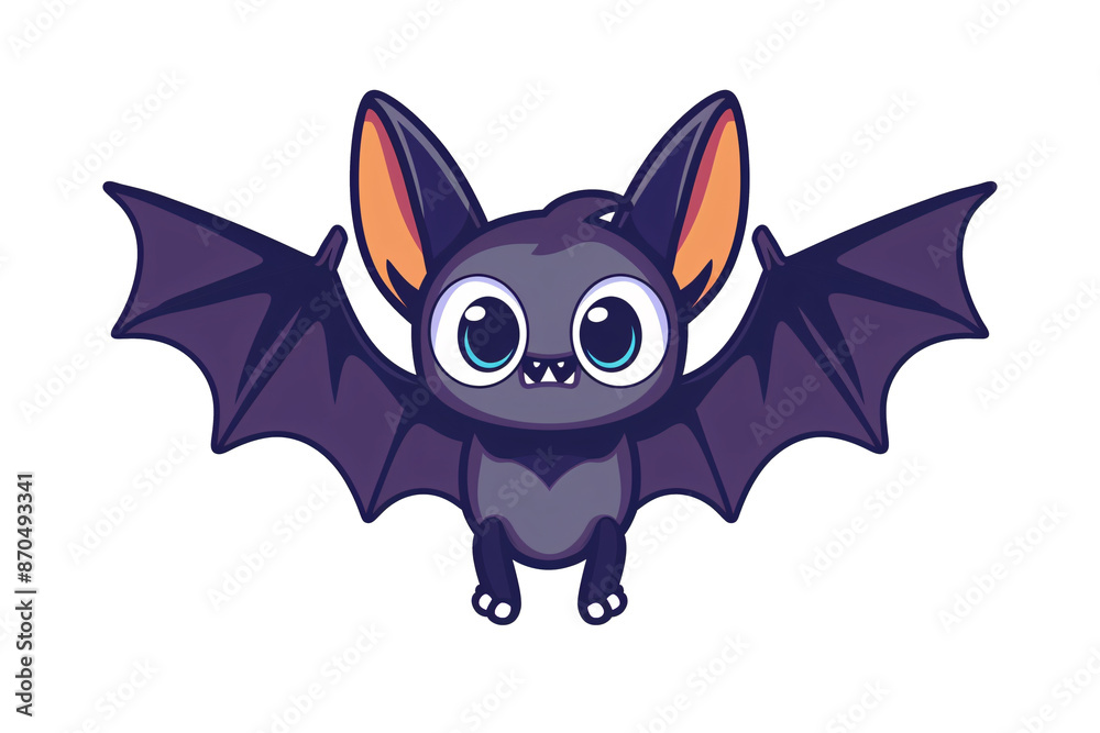 a cartoon bat with big eyes and wings a cartoon bat with big eyes and wings