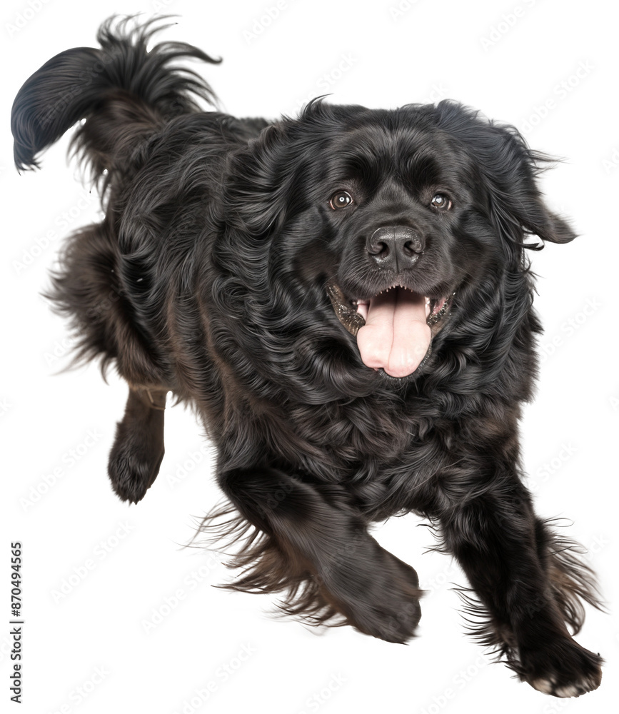 Energetic Black Newfoundland Dog Running – Joyful and Playful Canine in Motion Energetic Black Newfoundland Dog Running – Joyful and Playful Canine in Motion