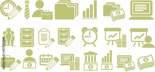 Bussiness icons vector illustration.