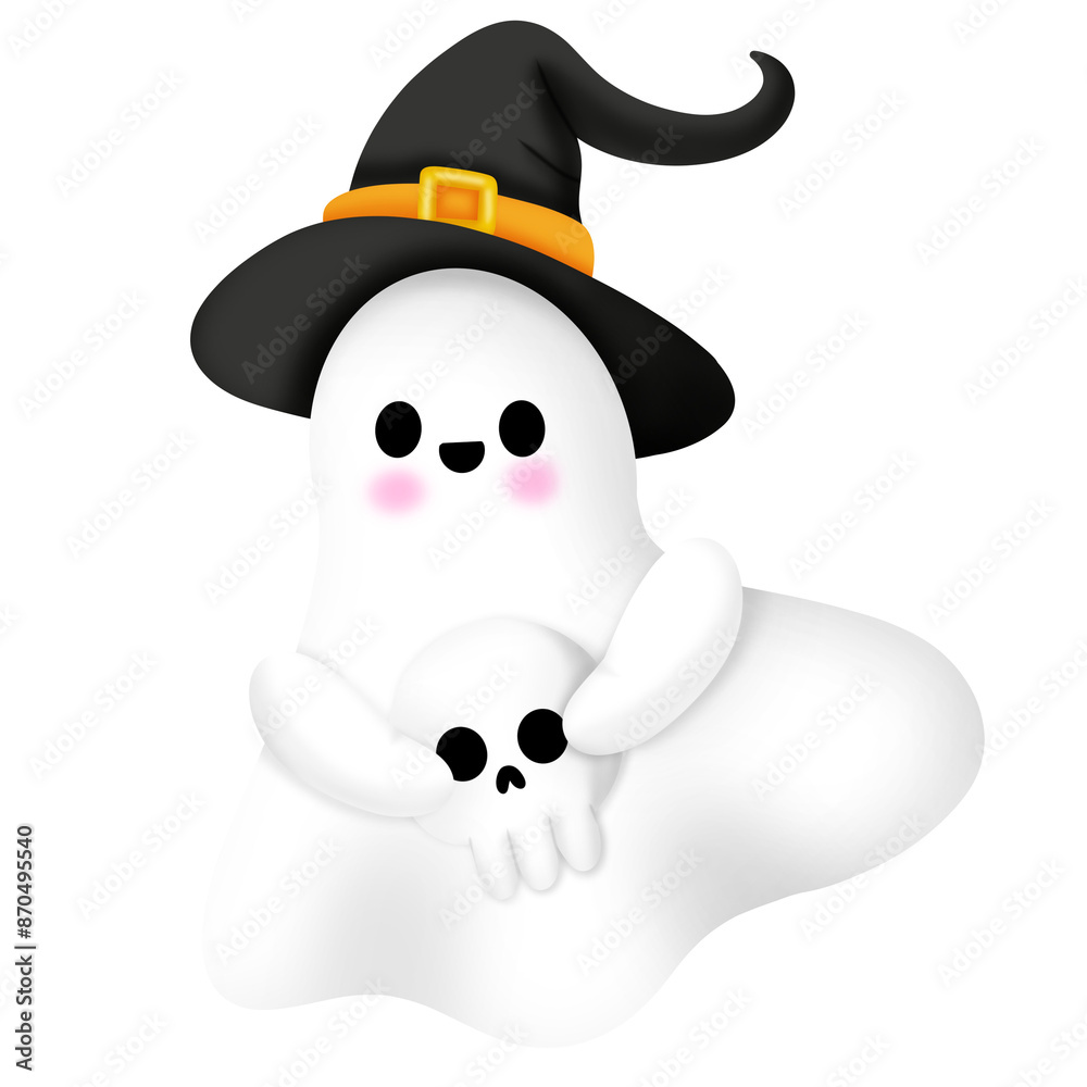 Naklejka premium Ghost halloween