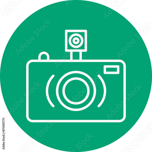 Lomography line circle icon