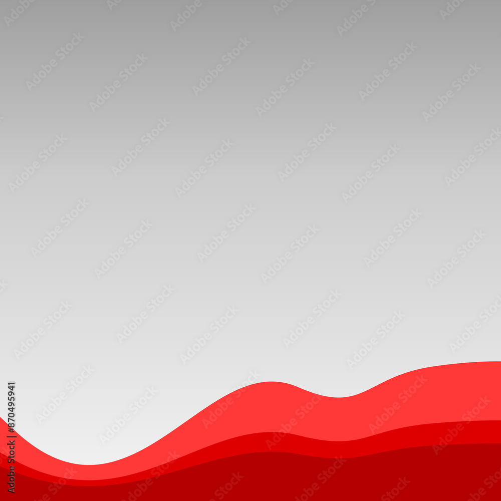 Modern business red wave footer with gradient grey background Modern business red wave footer with gradient grey background