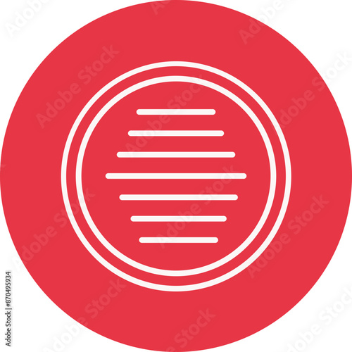 Reflector line circle icon